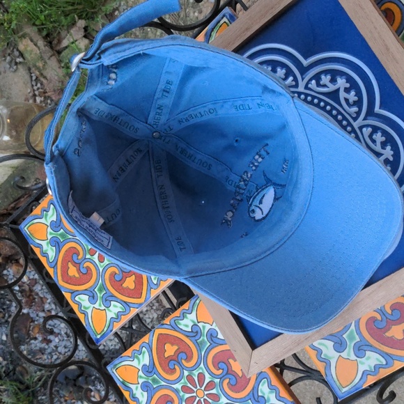 Southern Tide Blue Original Skipjack Six Panel Cotton Ball Cap Embroider… - Picture 7 of 12